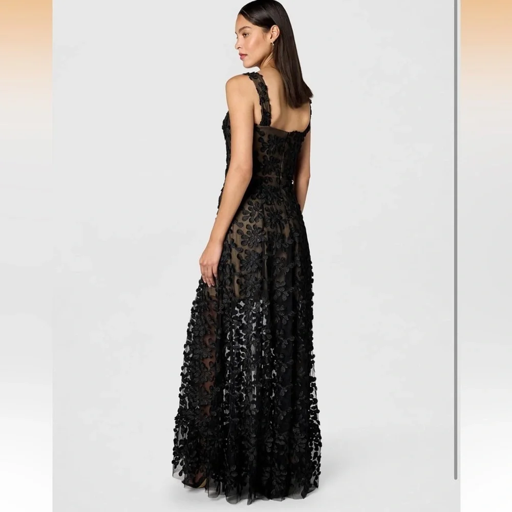 Dress the Population Women's Anabel Sweetheart Bustier Maxi Dress, Black, XS - Picture 3 of 5